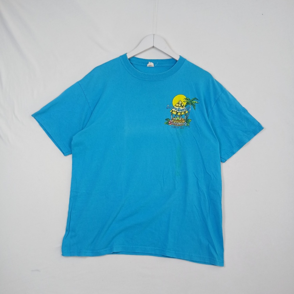 Jimmy Buffett Bama Breeze Tour 07 Graphic T-Shirt Blue XL Concert Merch